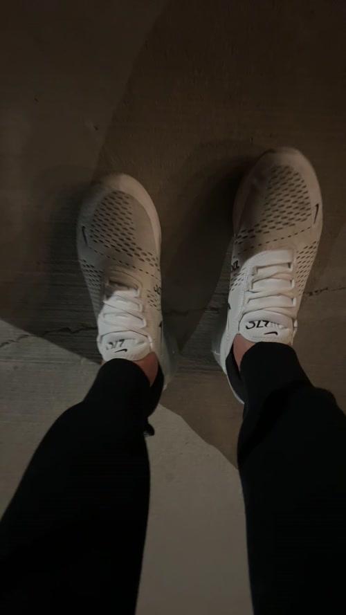 Stylish White Athletic Shoes